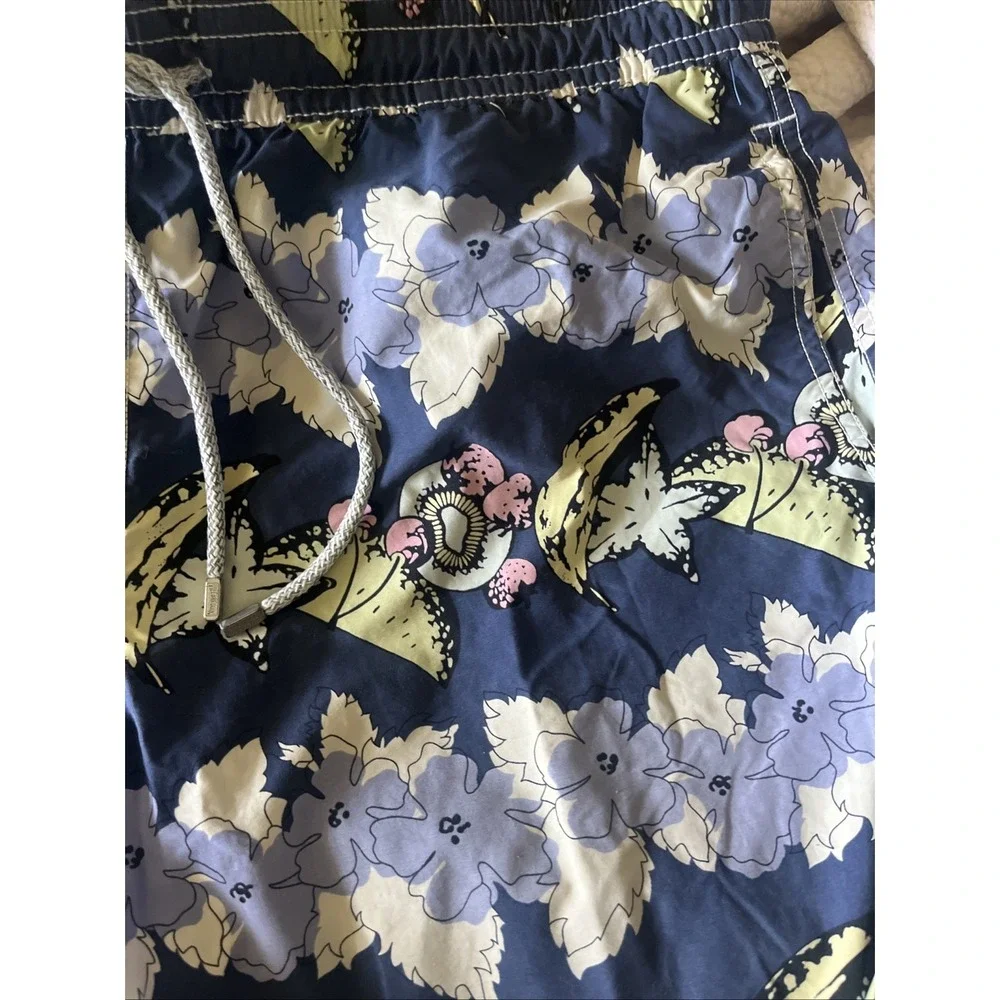 Vilebrequin Swim Trunks‎  Xxl Hawaii Theme Bananas Flowers Starfish Blue
